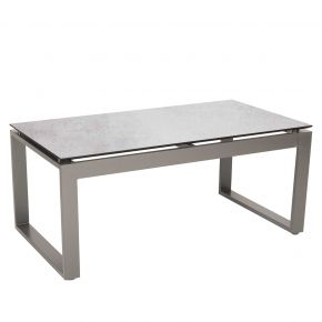 Stern Beistelltisch Allround Aluminium graphit mit Tischplatte Silverstar 2.0 Dekor Zement hell